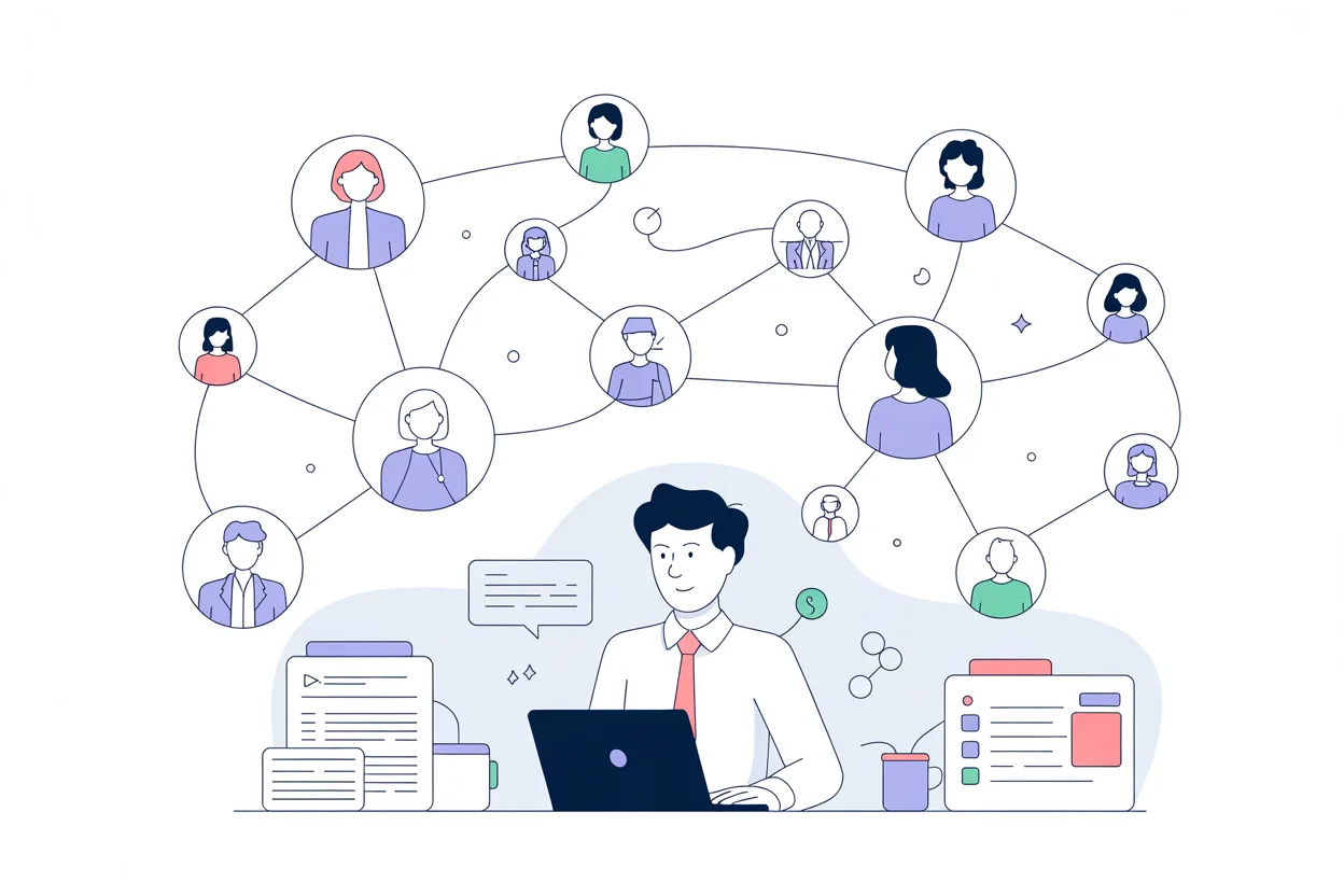 Account manager checking resume alignment with retention and account growth targets.